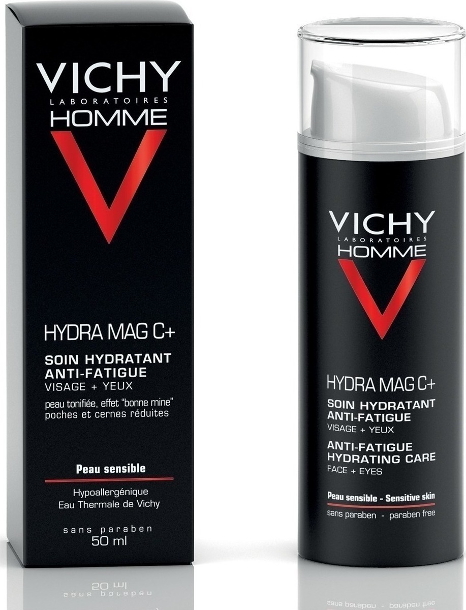 Vichy Homme Hydra Mag C+ Anti-fatigue 50ml - Ενυδατική Κρέμα Προσώπου και Ματιών