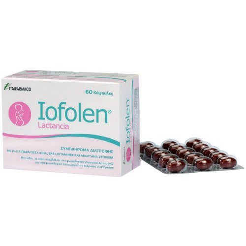 Italfarmaco Iofolen Lactancia 60 Κάψουλες - Συμπλήρωμα Διατροφής Με Ω-3 Λιπαρά Οξέα. Βιταμίνες και Ανόργανα Στοιχεία