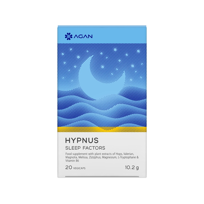 Agan Hypnus Sleep Factors 20 Φυτικές Κάψουλες - Συμπλήρωμα Διατροφής Για Τον Ύπνο