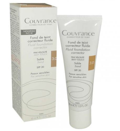 Avene Couvrance Fond De Teint Fluide Sable 3.0 SPF20 30ml - Υγρό Διορθωτικό Make Up