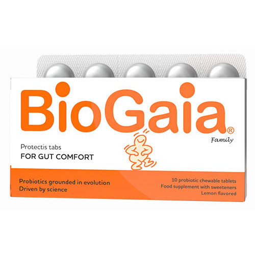 BioGaia Protectis Family 10 Δισκία - Μασώμενα Προβιοτικά Με Γεύση Λεμόνι