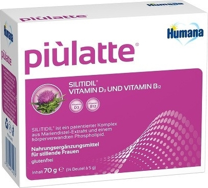 Humana Piulatte 70gr - Συμπλήρωμα Διατροφής Για Θηλάζουσες Γυναίκες 14 Φακελίσκοι x 5gr