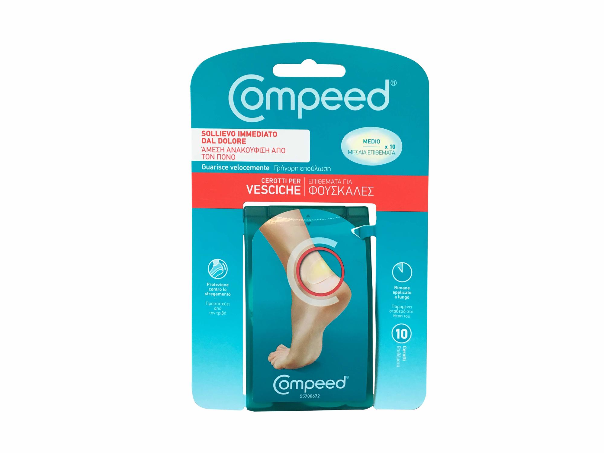 Compeed Blisters Medium 10τμχ - Μεσαία Επιθέματα Για Φουσκάλες