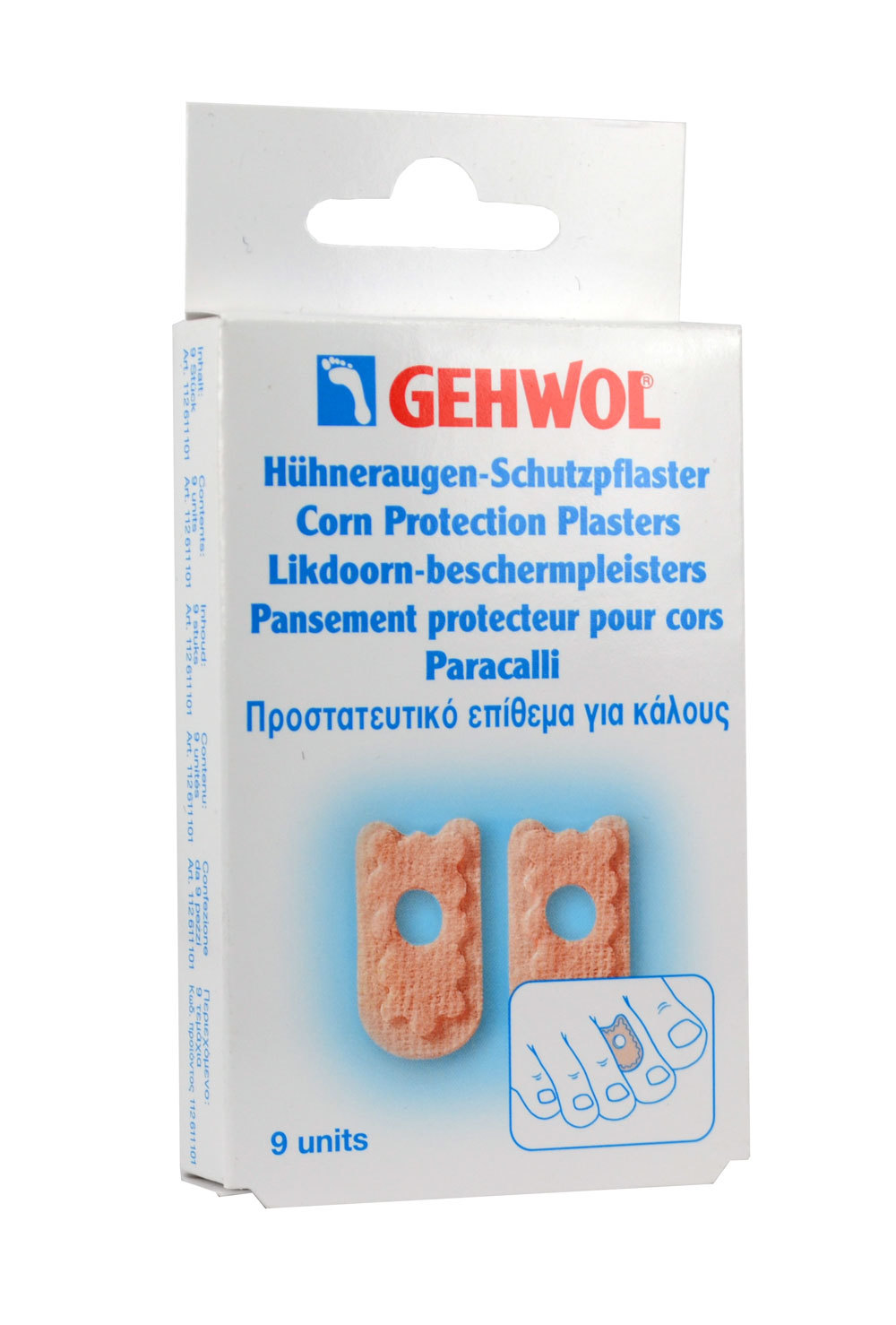 Gehwol Corn Protection Plasters 9τμχ - Προστατευτικά Επίθεμα Για Κάλους