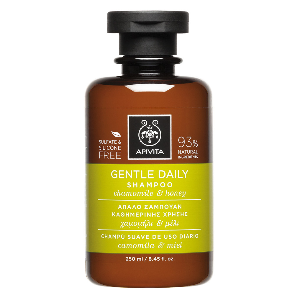Apivita Gentle Daily Shampoo 250ml - Απαλό Σαμπουάν Καθημερινής Χρήσης Με Χαμομήλι και Μέλι