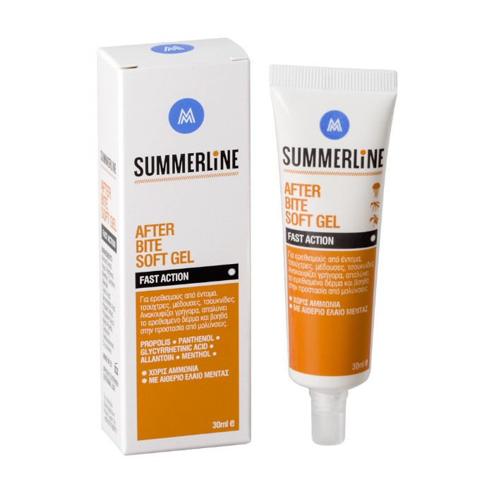Medisei Summerline After Bite Soft Gel 30ml - Τζελ Για Μετά Το Τσίμπημα