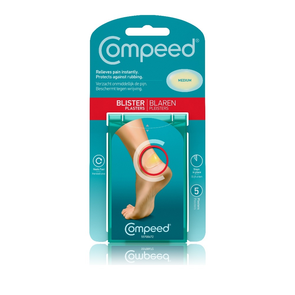 Compeed Blister Medium 5τμχ - Μεσαία Επιθέματα Για Φουσκάλες