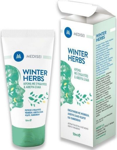 Medisei Winter Herbs Cream 50ml - Κρέμα Με Ευκάλυπτο και Αιθέρια Έλαια
