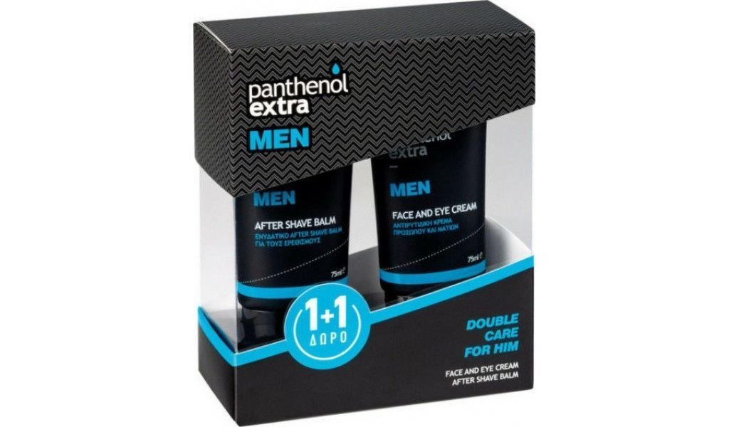 Medisei Panthenol Extra Double Care For Him Face και Eye Cream 75ml και Δώρο After Shave Balm 75ml