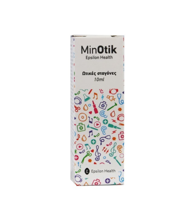 Epsilon Health MinOtik Ear Drops 10ml - Ωτικές Σταγόνες Για Παιδιά και Ενήλικες