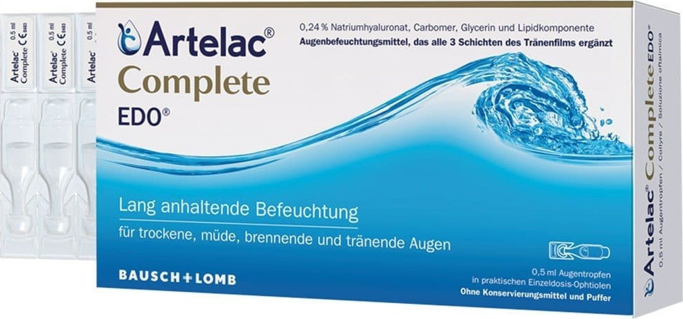 Bausch και Lomb Artelac Complete 30x0.5ml - Λιπαντικό Οφθαλμικό Διάλυμα