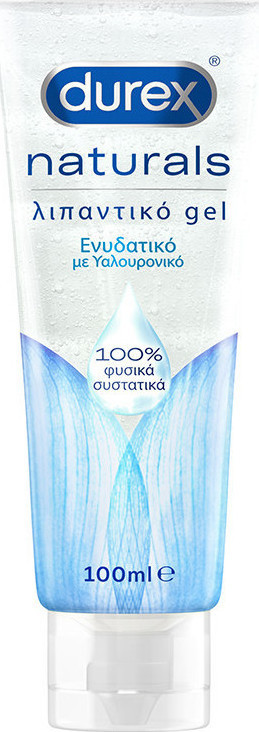 Durex Naturals Hyaluronic Gel 100ml - Ενυδατικό Λιπαντικό Gel Με Υαλουρονικό