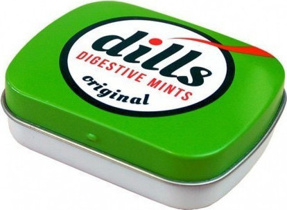 Medisei Dills Digestive Mints Original 15gr - Παστίλιες Για Τη Χώνεψη και Την Κακοσμία