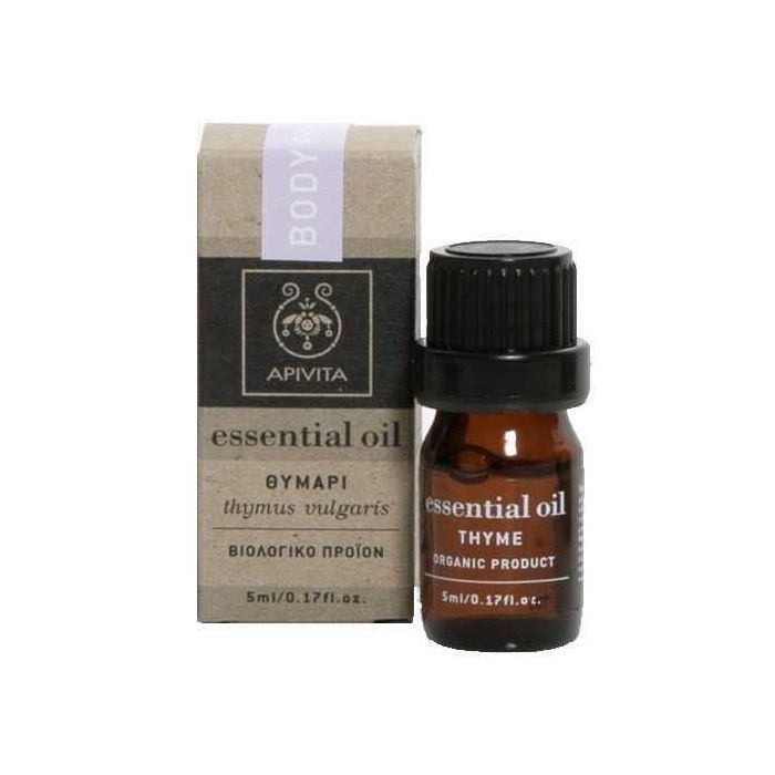 Apivita Essential Oil Thyme 5ml - Βιολογικό Αιθέριο Ελαιο Θυμάρι