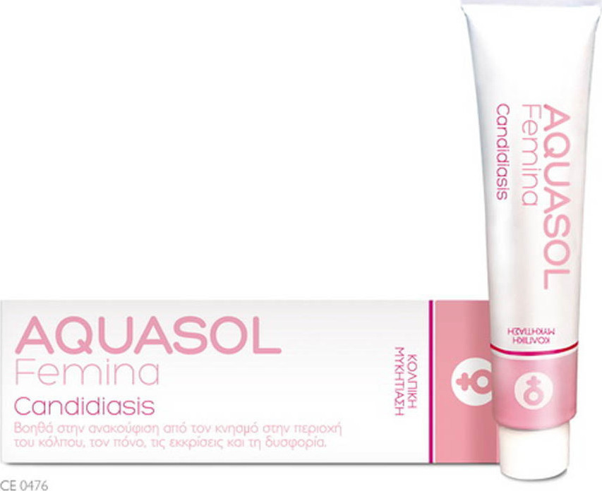 Aquasol Femina Candidiasis Cream Gel 30ml - Καταπραϋντική Κρέμα Κατά Των Ερεθισμών Από Κολπική Μυκητίαση