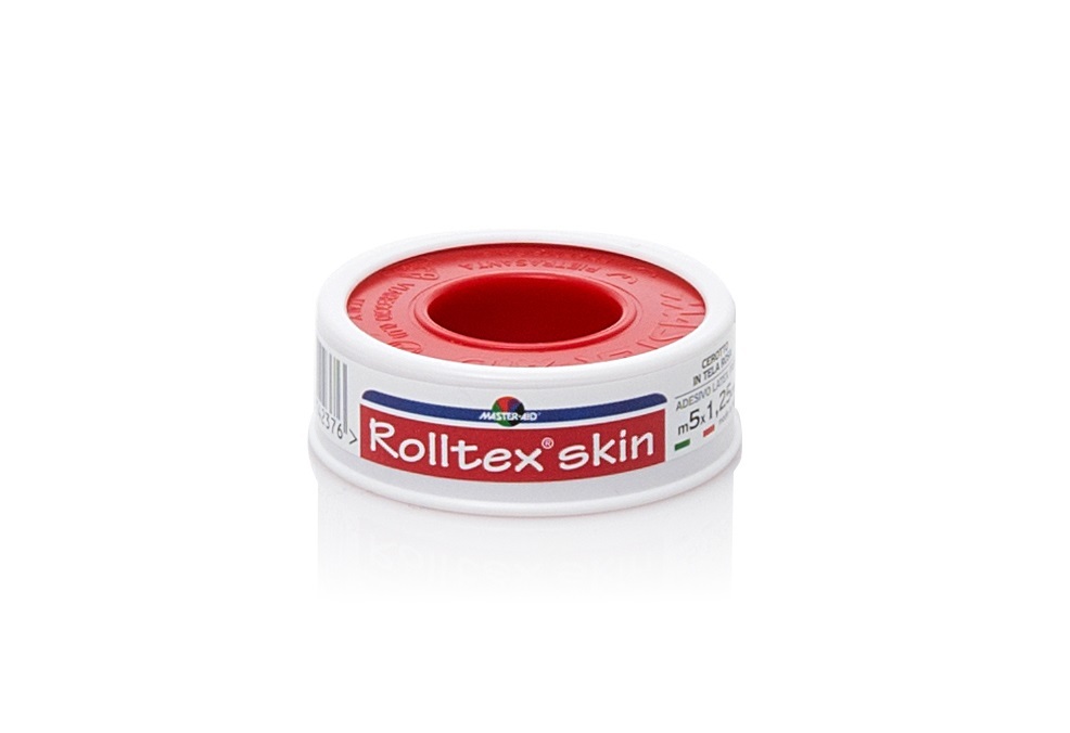Master Aid Rolltex Skin 5mx2.5cm - Επιδεσμική Ταινία Σε Ρολό Ύφασμα Με Καφέ Χρώμα