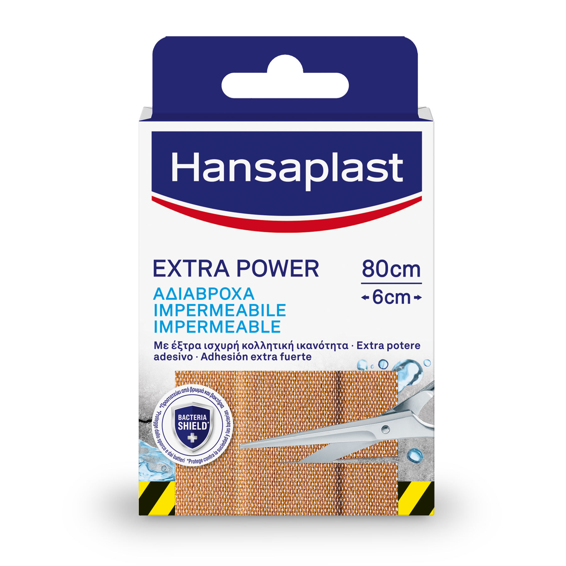 Hansaplast Extra Power Waterproof 80x60cm 8τμχ - Αδιάβροχα Επιθέματα