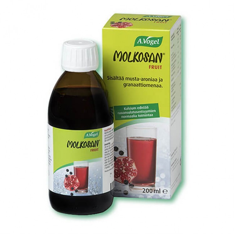 A.Vogel Molkosan Fruit 200ml - Βιολογικό Πρεβιοτικό Ρόφημα Από Ορό Τυρογάλακτος Με Γεύση Φρούτων
