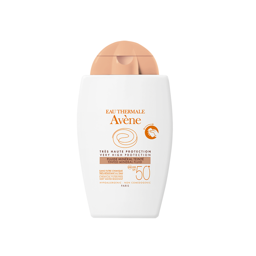 Avene Fluide Mineral Teinte SPF50+ 40ml - Αντηλιακό Προσώπου Με Χρώμα Για Το Ευαίσθητο Μη Ανεκτικό Δέρμα