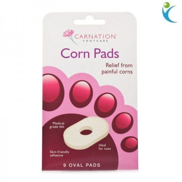 Vican Carnation Corn Pads Oval 9τμχ - Αυτοκόλλητα Προστατευτικά Δακτύλων
