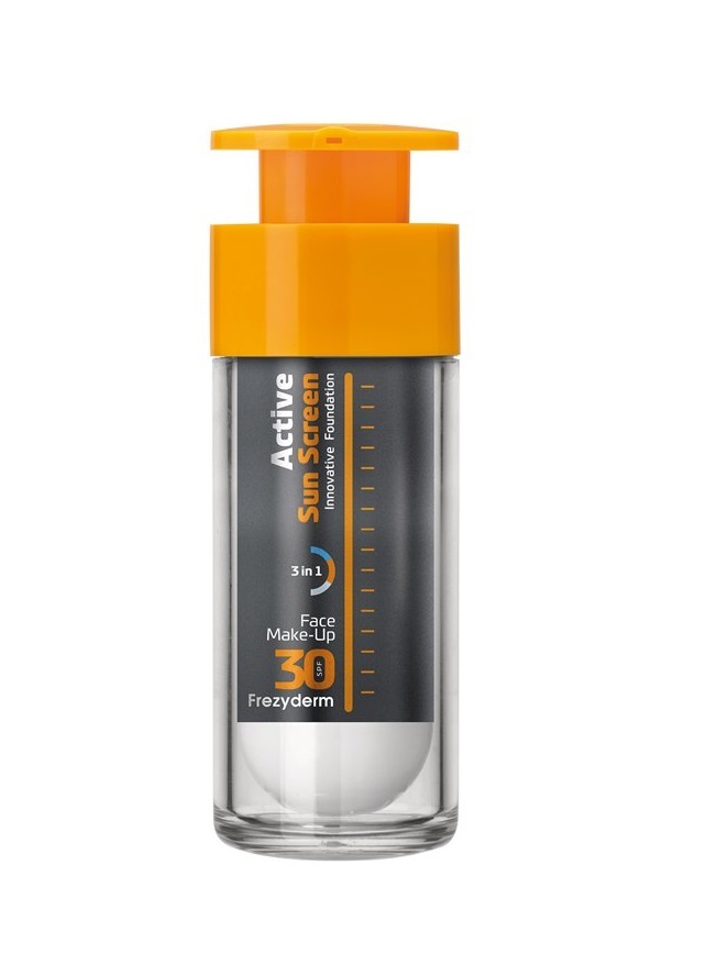 Frezyderm Active Sun Screen Face Make-Up SPF30 30ml - Αντηλιακό Make Up Προσώπου
