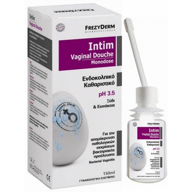 Frezyderm Intim Vaginal Douche Monodose PH3.5 150ml - Ενδοκολπικό Καθαριστικό Με Ξύδι και Εχινάκεια