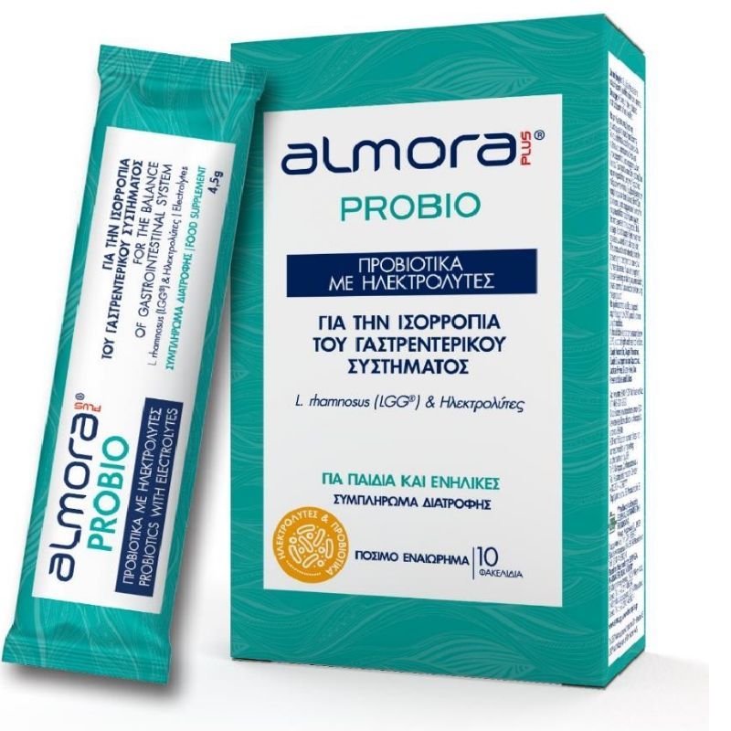 Almora Plus Probio 10x4.5gr - Προβιοτικά Με Ηλεκτρολύτες Για Την Ισορροπία Του Γαστρεντερικού Συστήματος