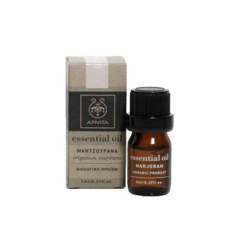 Apivita Essential Oil Marjoram 5ml - Αιθέριο Έλαιο Μαντζουράνα