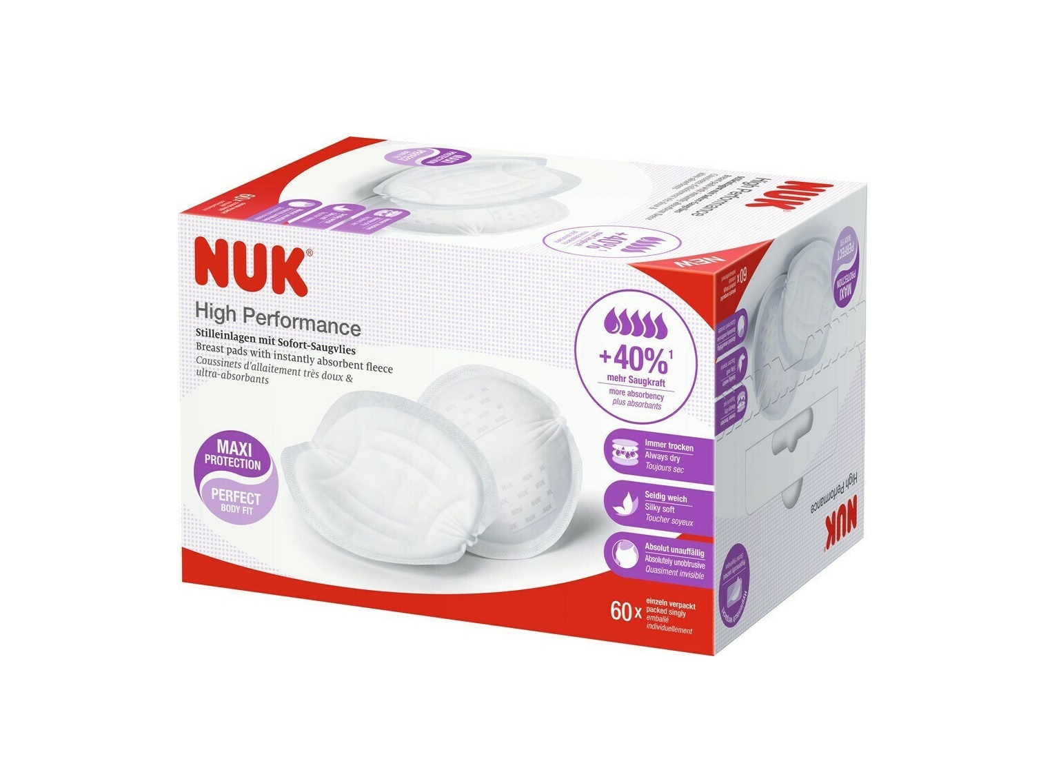 Nuk High Performance 60τμχ - Επιθέματα Στήθους 10.252.135