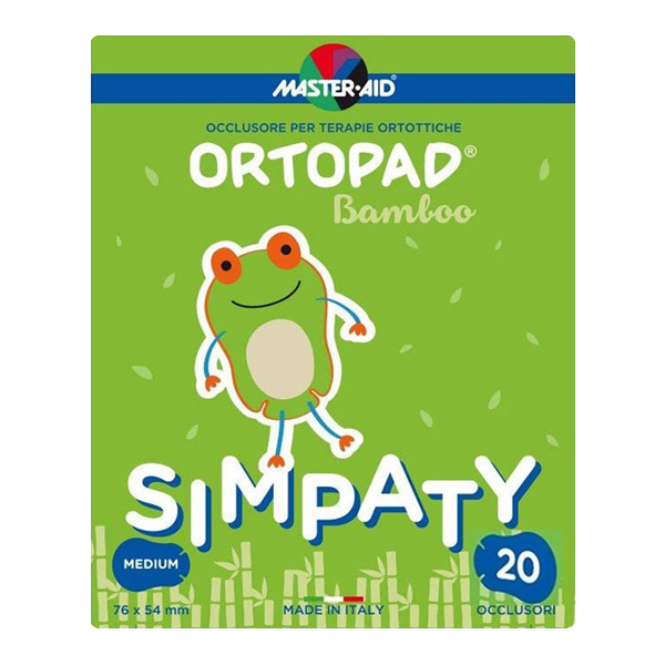 Master Aid Ortopad Simpaty Medium 7.6x5.4cm 20τμχ - Παιδικά Οφθαλμικά Επιθέματα