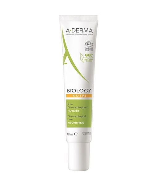 A-Derma Biology Nutri Dermatological Care Nourishing 40ml - Δερματολογική Φροντίδα Εντατικής Θρέψης Για Το Ξηρό Δέρμα