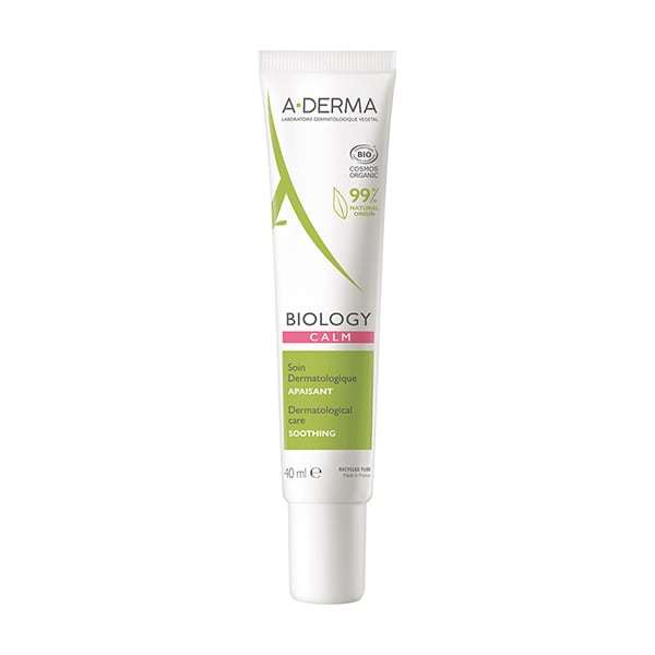 A-Derma Biology Calm Dermatological Care Soothing 40ml - Δερματολογική Καταπραϋντική Φροντίδα Για Το Αντιδραστικό Δέρμα