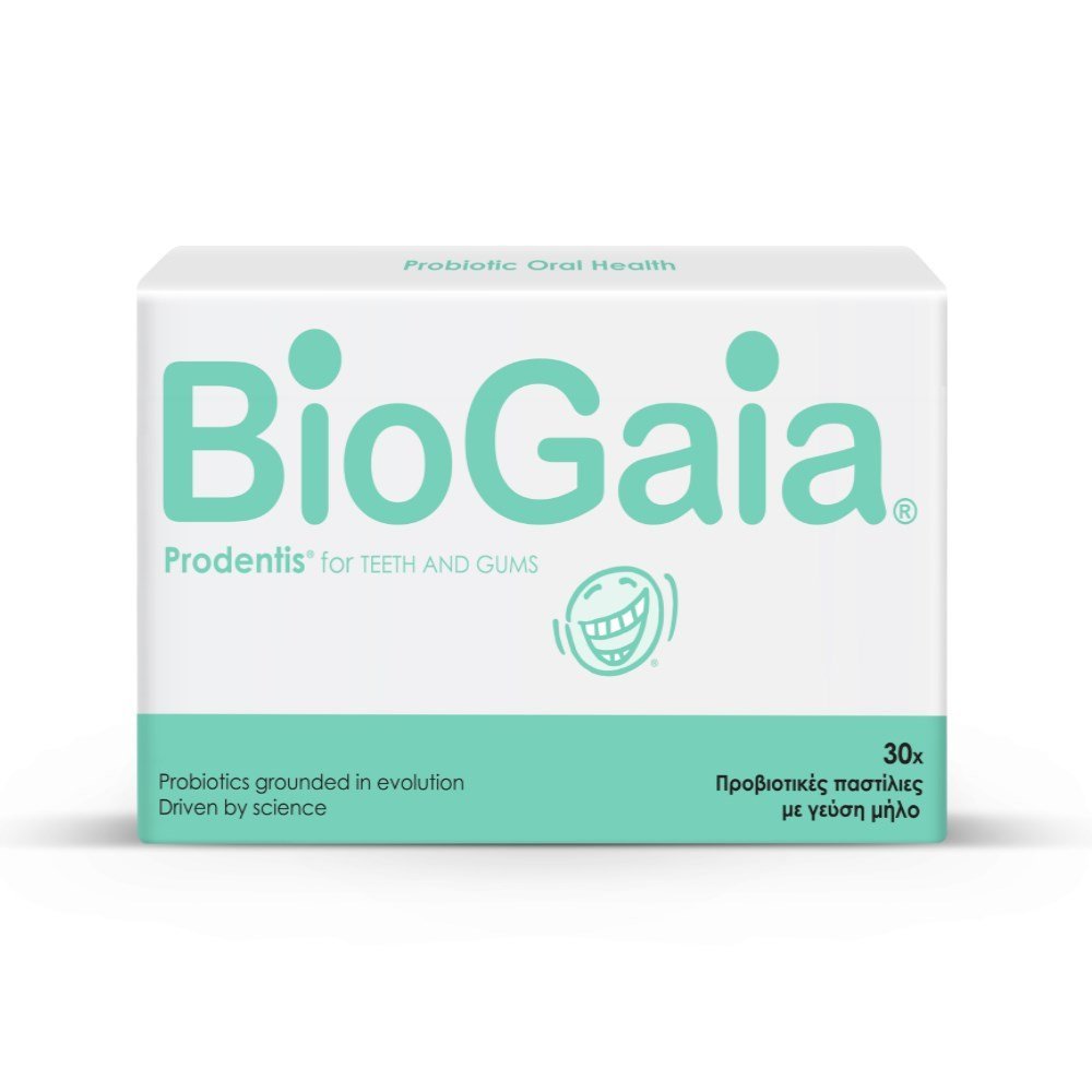BioGaia Prodentis For Teeth και Gums 30τμχ - Προβιοτικές Παστίλιες Με Γεύση Μήλο
