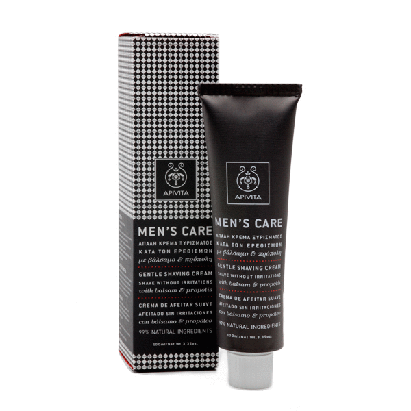 Apivita Mens Care Shaving Cream With Balsam και Propolis 100ml - Απαλή Κρέμα Ξυρίσματος Με Βάλσαμο και Πρόπολη