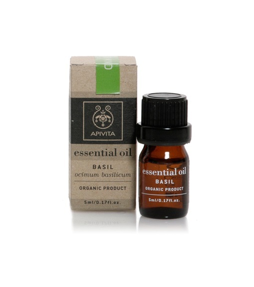 Apivita Essential Oil Basil 5ml - Βιολογικό Αιθέριο Έλαιο Βασιλικός