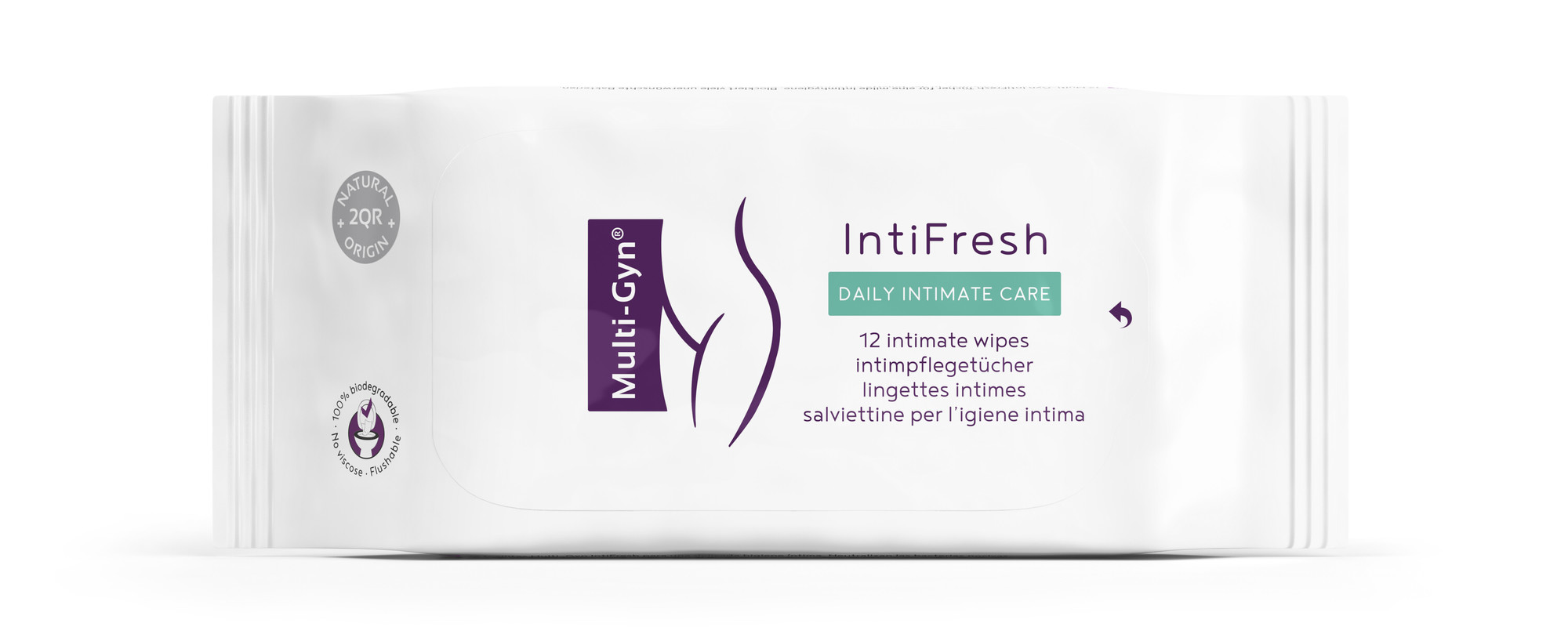 Bioclin Multi-Gyn Intifresh Intimate Wipes 12τμχ - Mαντηλάκια Kαθαρισμού Ευαίσθητης Περιοχής
