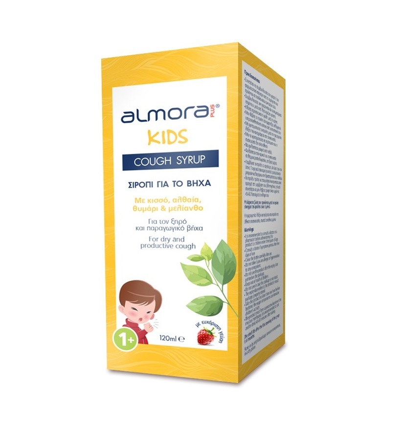 Almora Plus Kids Cough Syrup 120ml - Παιδικό Σιρόπι Για Τον Ξηρό και Παραγωγικό Βήχα Από 1 Έτους