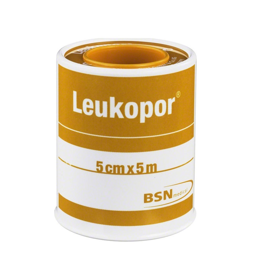 Bsn Leukopor 5cm x 5m - Αυτοκόλλητη Υποαλλεργική Επιδεσμική Ταινία
