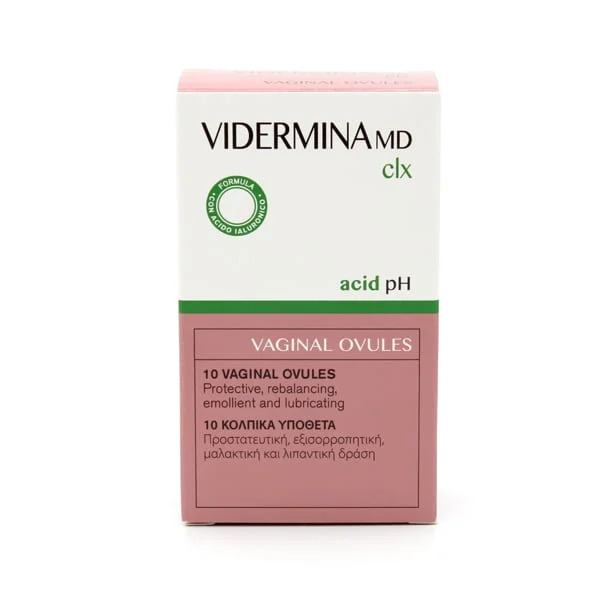 Epsilon Health Vidermina CLX 10x3gr - Κολπικά Υπόθετα Με Ισχυρή Αντιμικροβιακή Δράση