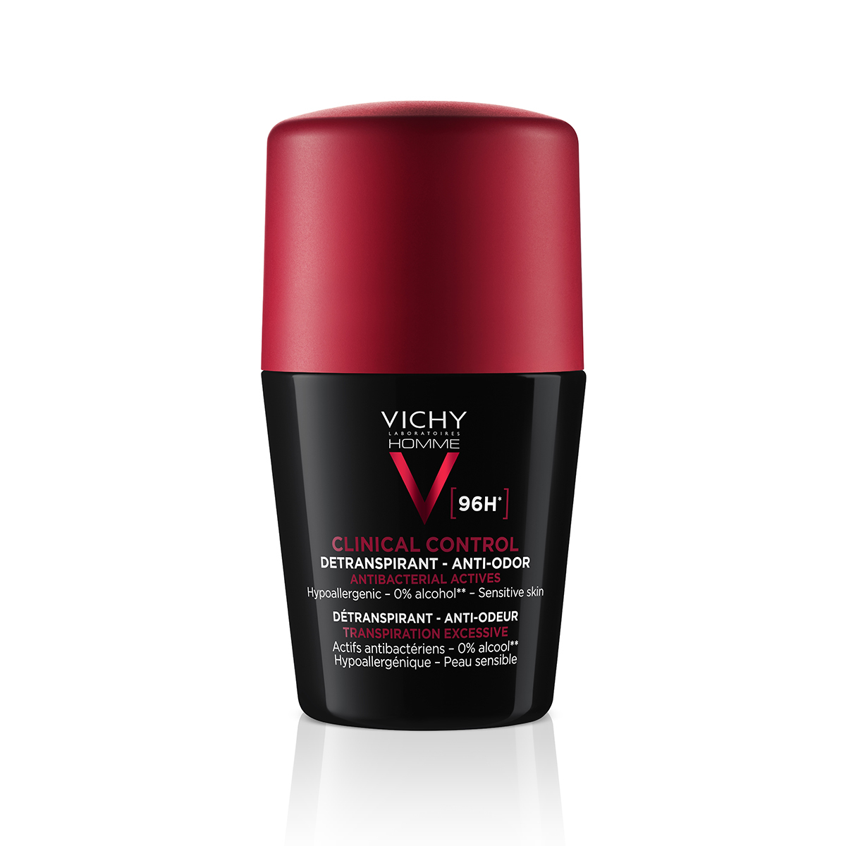 Vichy Homme Clinical Control 96h Roll-On 50ml - Ανδρικό Αποσμητικό Για Ευαίσθητες Επιδερμίδες