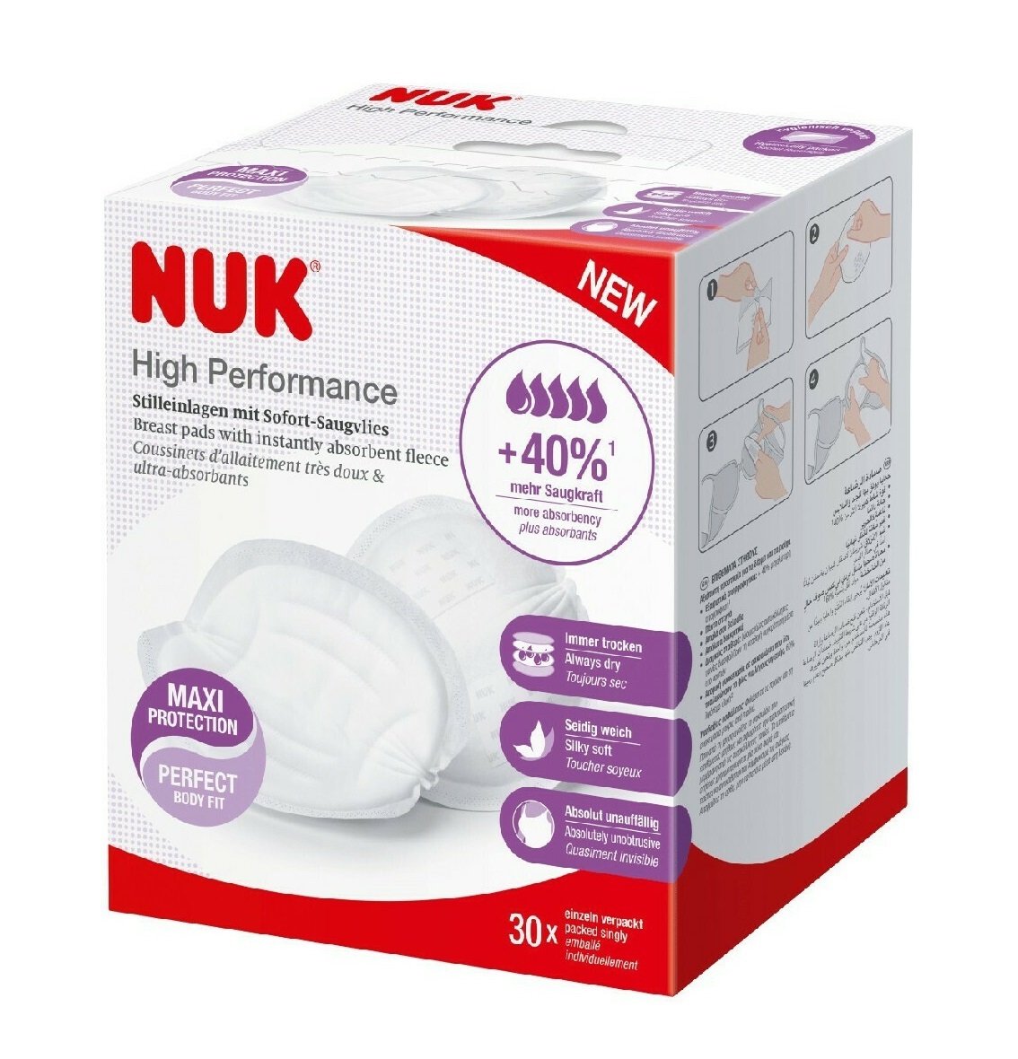 Nuk High Performance 30τμχ - Επιθέματα Στήθους 10.252.134