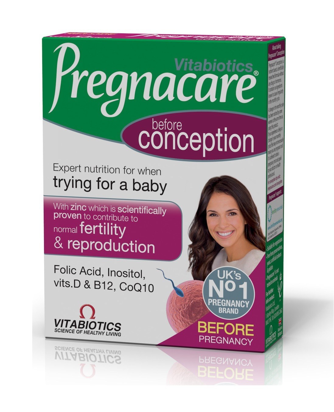 Vitabiotics Pregnacare Before Conception 30 Ταμπλέτες - Συμπλήρωμα Διατροφής Για Την Προκαταρκτική Περίοδο Πριν Την Εγκυμοσύνη