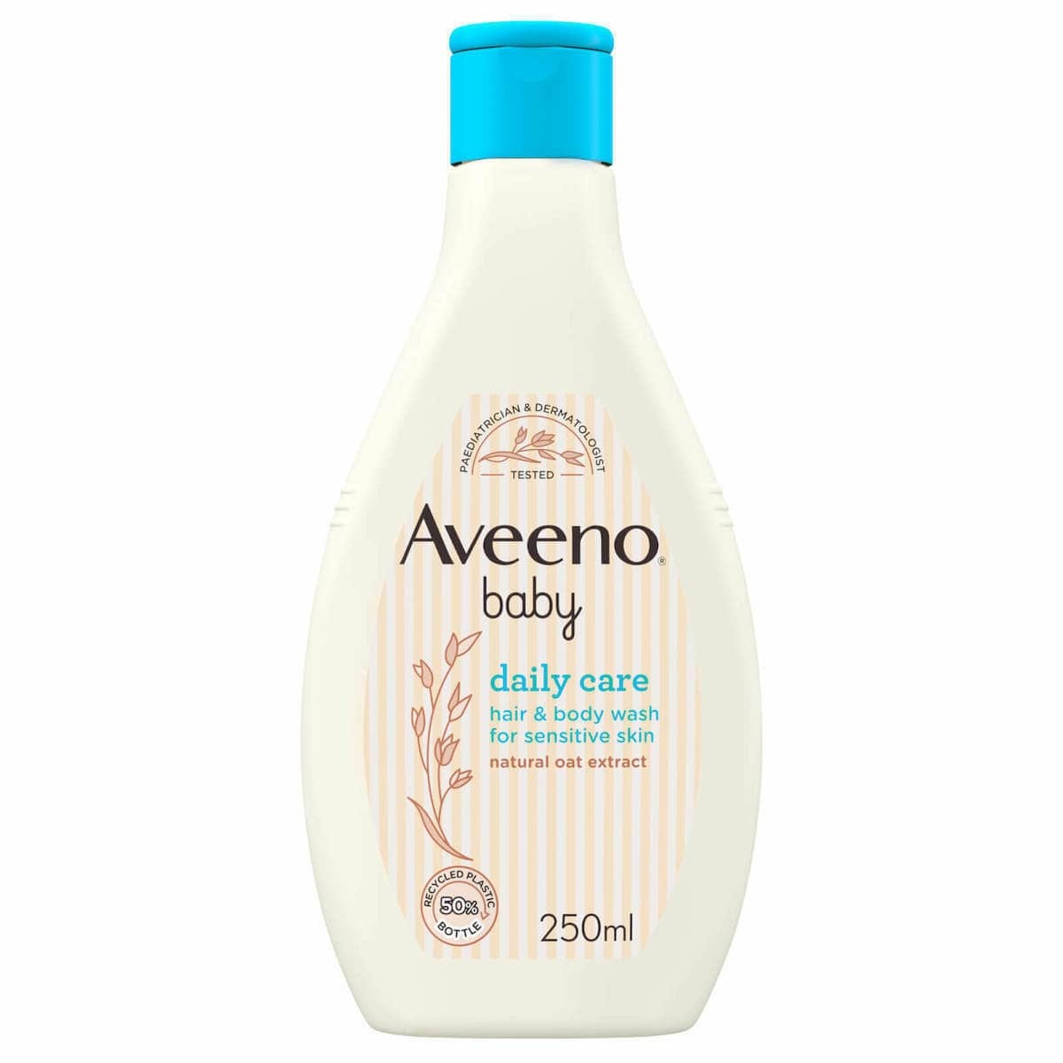 Aveeno Baby Daily Care Hair και Body Wash 250ml - Βρεφικό Υγρό Καθαρισμού Σώματος και Μαλλιών