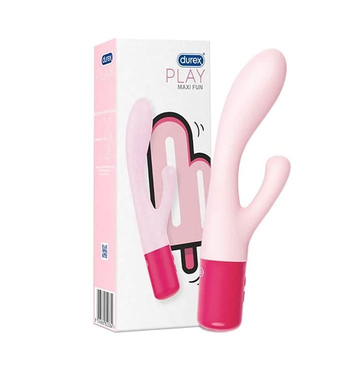 Durex Play Maxi Fun Dual Head 1τμχ - Δονητής Σιλικόνης Με 2 Κεφαλές και 8 Διαφορετικές Δονήσεις
