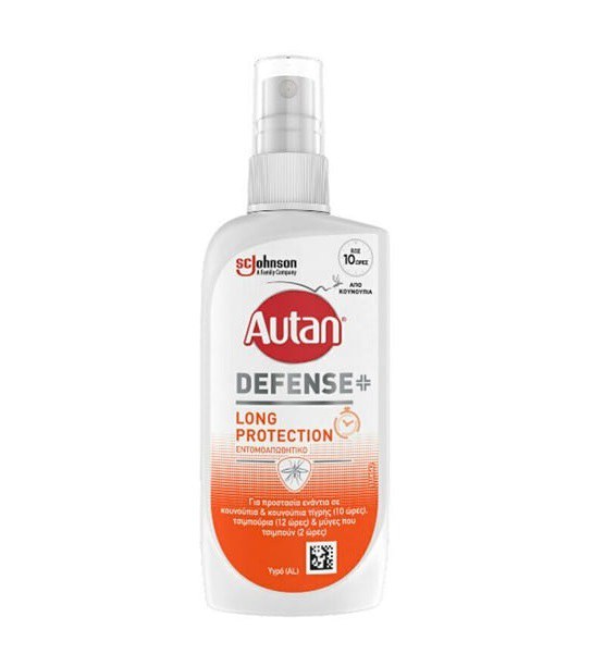 Autan Defense+ Long Protection 100ml - Εντομοαπωθητικό Σπρέι