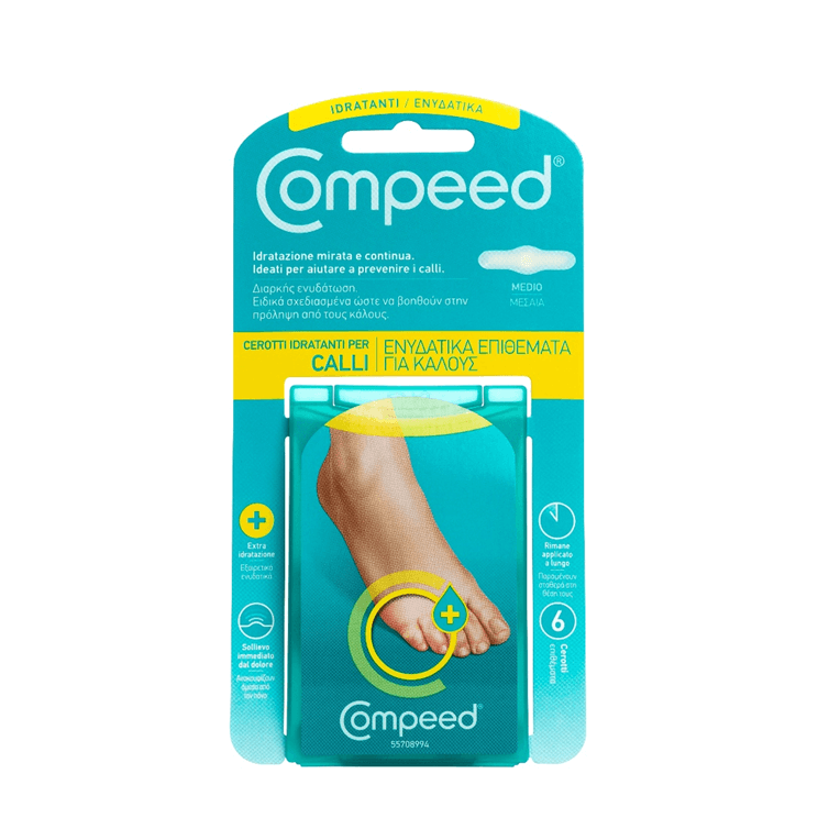 Compeed Corn Moisturising 6τμχ - Ενυδατικά Επιθέματα Για Κάλους