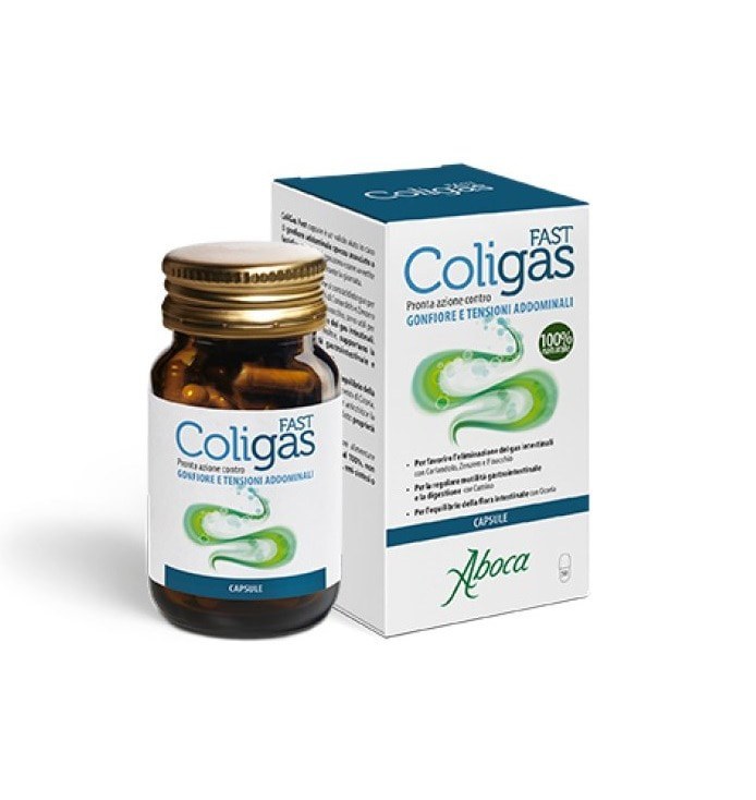 Aboca Fast Coligas 30 Κάψουλες - Συμπλήρωμα Για Την Αντιμετώπιση Του Φουσκώματος