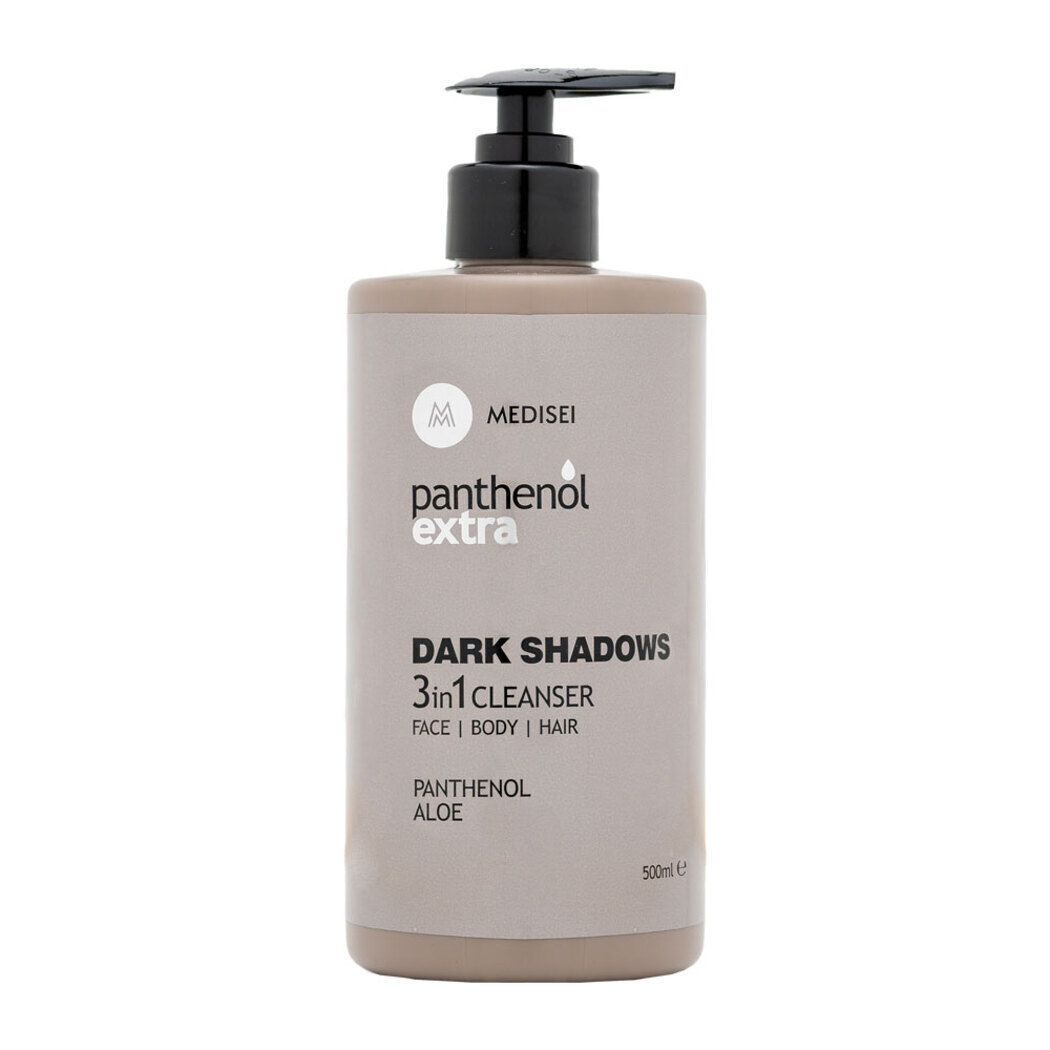 Μedisei Panthenol Extra Dark Shadows 3in1 Cleanser 500ml - Ανδρικός Καθαρισμός Για Πρόσωπο. Σώμα και Μαλλιά