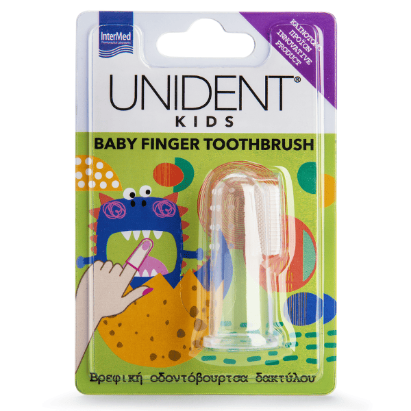 Intermed Unident Kids Baby Finger Toothbrush 1τμχ - Βρεφική Οδοντόβουρτσα Δακτύλου