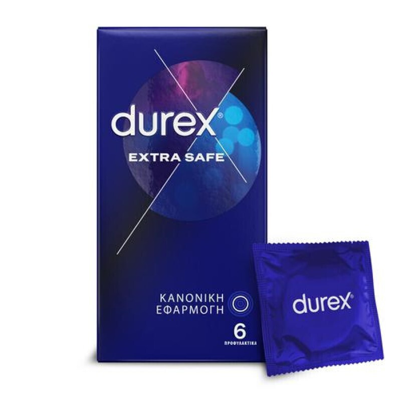 Durex Extra Safe 6τμχ - Προφυλακτικά Με Μεγαλύτερο Πάχος Για Απόλυτη Ασφάλεια